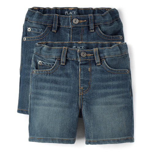 Baby And Toddler Boys Jean Shorts 2-Pack - Multi