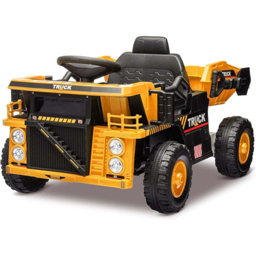 LumiParty Ride On Dump Truck Ride On Car Toy,12V Ride On Construction Vehicle with Remote Control, Electric Dump Bed, Shovel, Music Player, High and Low Speed and Four-Wheel Shock Absorption | Wayfair