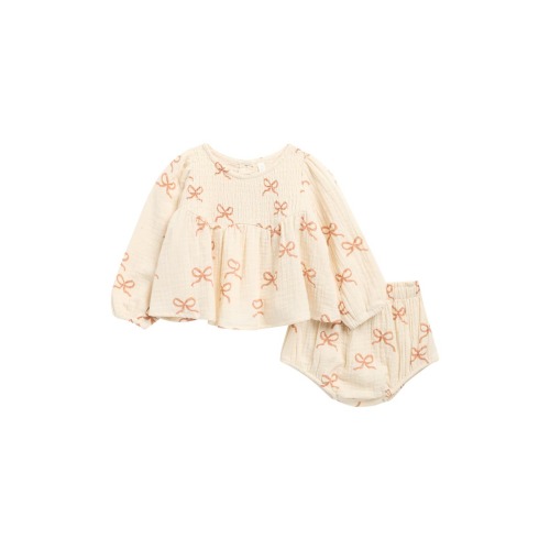 Sophia Cotton Top & Bloomers Set