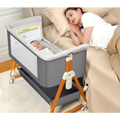 Adjustable Height Baby Bedside Bassinet,6 Height Adjustable Baby Crib for Baby, Easy to Fold Portable Crib Side Bassinet,Folding Sleeping Cot bed nest,DealsForYouDays - TikTok Shop