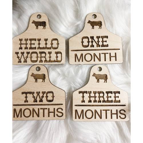 Cow Tag Baby Milestones