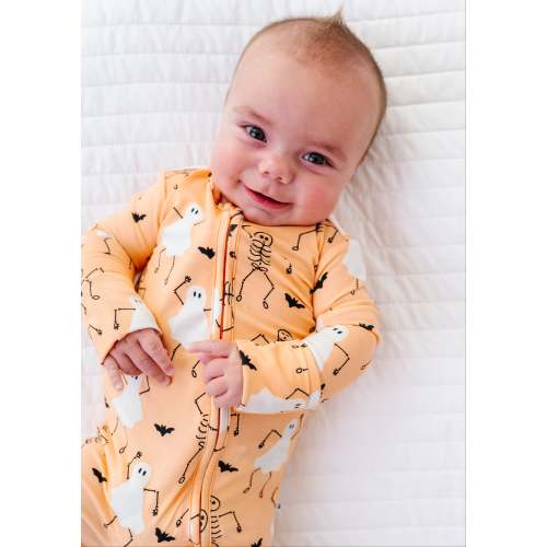 PRE SALE: Boo Crew Glow Convertible Romper: ORANGE