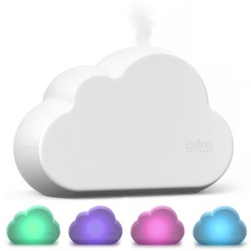 Pure Enrichment MistAire Cloud Ultrasonic Cool Mist Humidifier and Mood Light: Kids' Bedroom, Adjustable, Quiet, 24hr Run