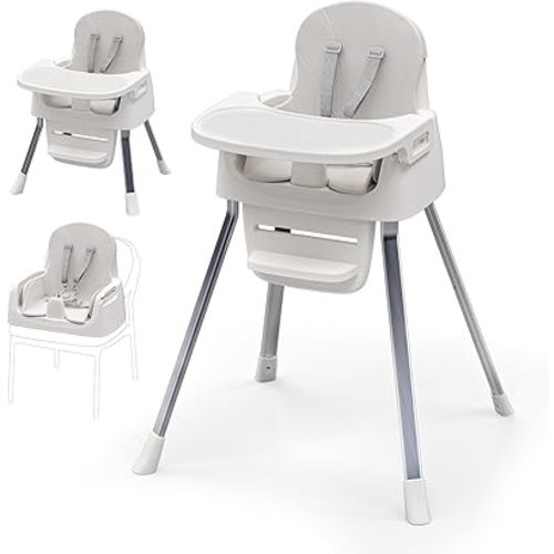 Portable Baby Highchair for Months Infants and Toddlers with 5 Point Harness Convertible Comfortable Seat for Cozy Eating Table Sit Up High Chair and Seats for Sitting Up Back Booster Feeding Chairs