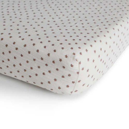 Mushie Mini Baby Muslin Crib Sheet