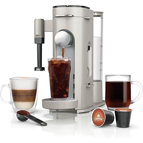 Ninja Pod and Grounds Coffee Maker, K-Cup Compatible, Stone, PB051ST