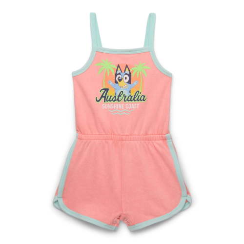 Bluey Toddler Girls' Sleeveless Graphic Romper, Sizes 12M-5T