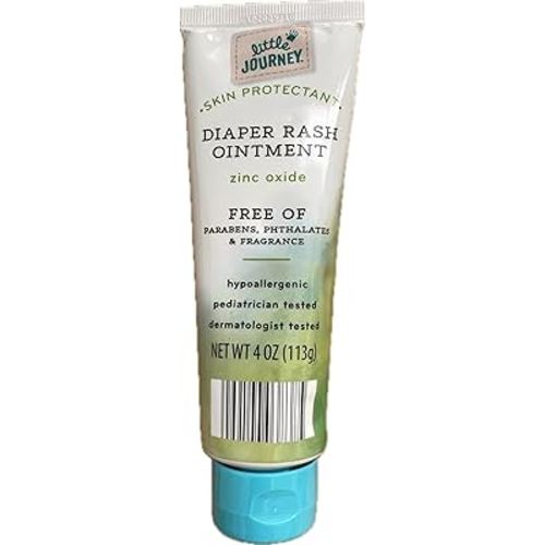 Little Journey Diaper Rash Cream, Pediatrician Tested, Diaper Rash Cream, Skin Protectant. Zinc Oxide -FREE OF - parabens & phthalates & fragances with vitamin E . white