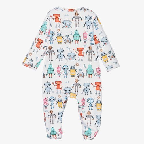 My Little Pie - Supima Cotton Robots Babygrow | Childrensalon Outlet