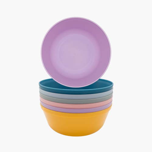 Baby Joey Kids Bowl Set with Assorted Colors, 6 Piece
