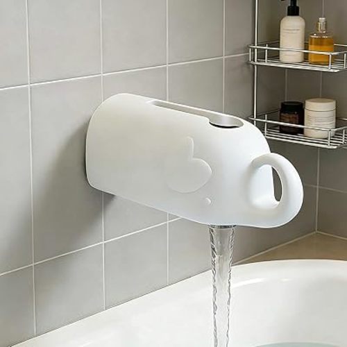 Bath Spout Cover, Faucet Cover Bathtub Baby, Bath Faucet Cover for Kids, FaucetsCover Baby Prevents Bumps and Knocks, Bathtub Faucet Covers for Kids, Universal (White)