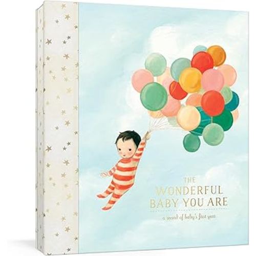 The Wonderful Baby You Are: A Record of Baby's First Year: Baby Memory Book with Milestone Stickers and Pockets