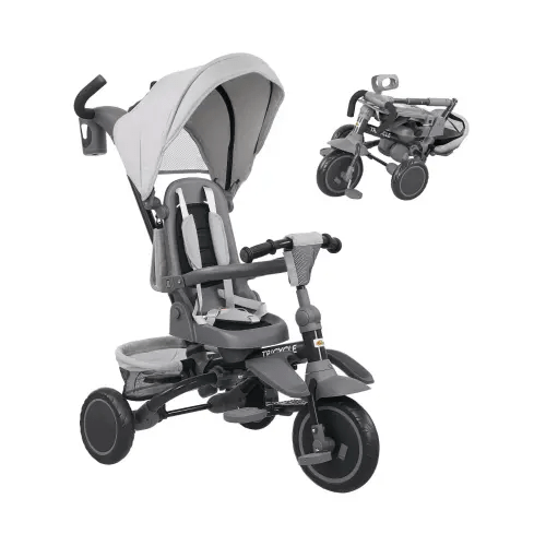 Qaba
6 in 1 Kids Tricycle with Adjustable Push Handle for 1-5 Years