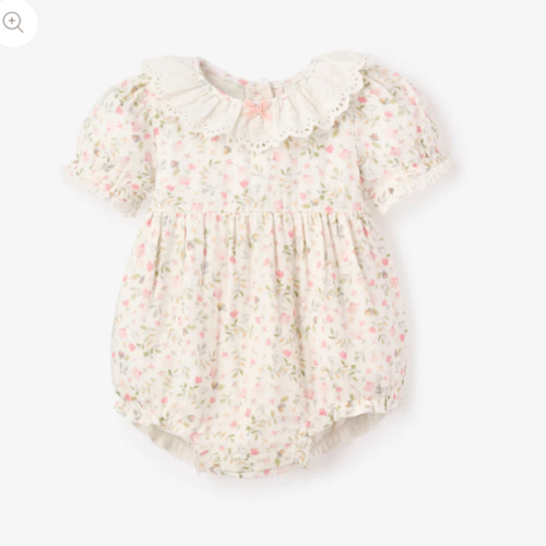 Folklore Floral Organic Muslin Bubble – Elegant Baby