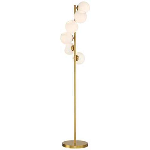 Possini Euro Astria 67" Contemporary Warm Gold 6-Light Tree Floor Lamp - #6388A | Lamps Plus