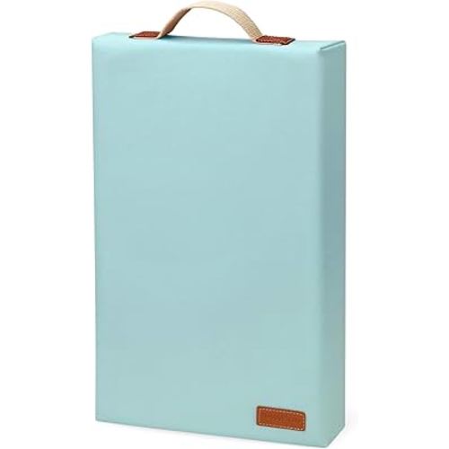 HappyPicnic Waterproof Kneeling Pad for Garden or Bath, 2 inch Thick Soft Foam Kneeler Mat for Gardeners Knee Support or Bathtub Bathing Baby with Handle and Removable Cover-Green