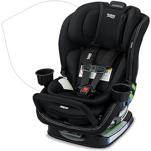 Britax Poplar S Convertible Car Seat, 2-in-1 Car Seat with Slim 17-Inch Design, ClickTight Technology, Onyx