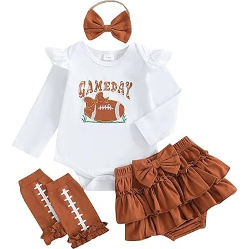 Baby Girl Golf Outfit Newborn Short Sleeve Onesie Hole In One Romper Skirt Shorts Set Summer Clothes With Socks