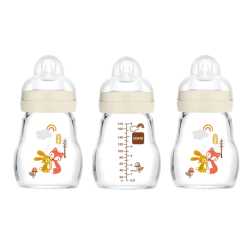 MAM Glass Baby Bottle Set 5oz