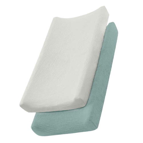 2pcs/pack Soft and Breathable Baby Cradles Sheets, Newborns Changing Table Sleeve Cover Cotton Nursery Bedding Stuff