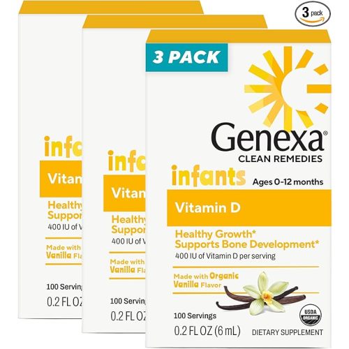 Genexa Infants Vitamin D Liquid Drops (3 Pack)