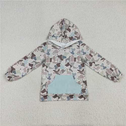 Light Blue Deer & Duck Camo Hooded Pullover – Little Southern Brand