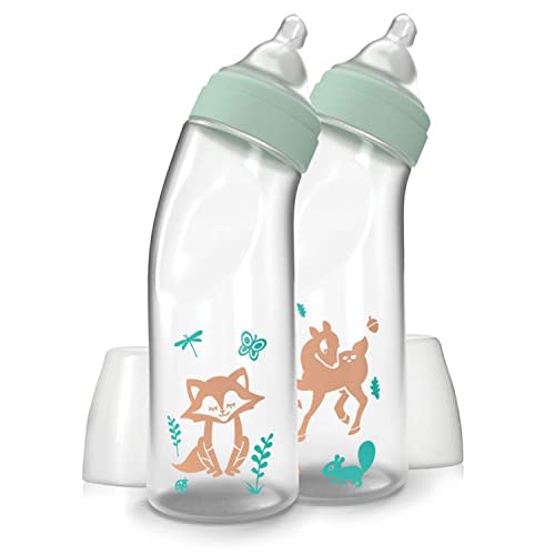 Balance+ Angled Bottle 9 Oz 2-Pack with Pacifier