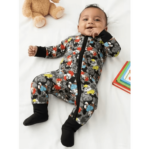 bamboo baby romper zip convertible footie 2 way - Temu