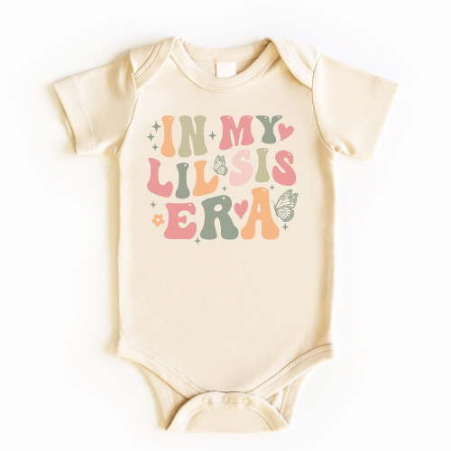Bella Canvas with Little Sister, Little Sister Gift,, Baby Girl Outfit, Pregnancy Announcement, Baby Girl Clothes, Sister Reveal Cute Baby Boy or Girl Bodysuit Gift