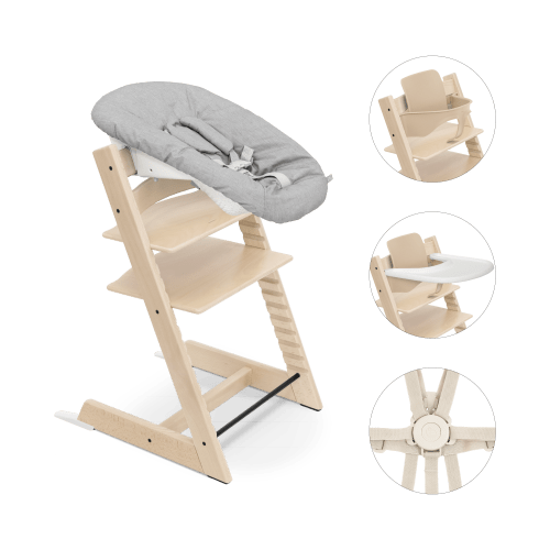 Tripp Trapp® High Chair with Newborn Set and Tray