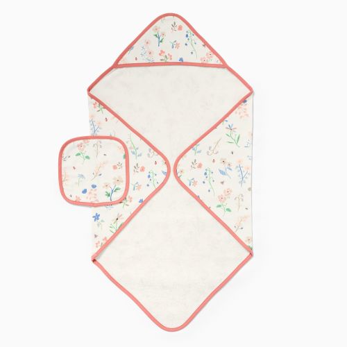 Little Gardener Nursery Bath Wrap & Wash Cloth Set