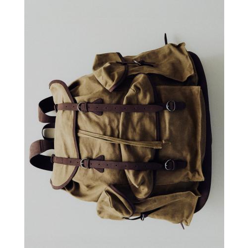Unisex Diaper COTTON AND LEATHER BACKPACK