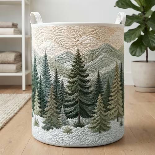 Mountain Quilted Hamper