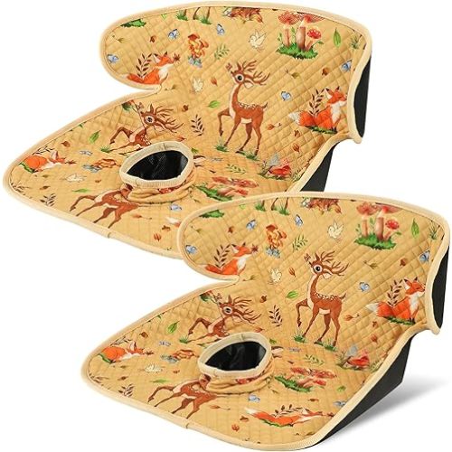 Babenest Car Seat Potty Protector Cover -Waterproof Carseat Training Liner for Baby &Toddler Shower Gift, Dry Piddle Pee Pad with Fun Designs for Strollers & Infant Car Seats (2pcs Yellow)
