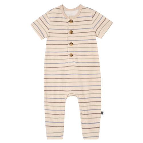 Modern Moments by Gerber Baby Boy Short Sleeve Slouch Romper, 2-Piece, Sizes 0/3 Months - 24 Months