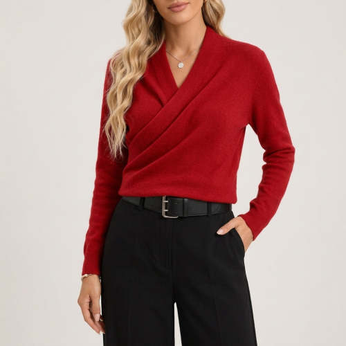 Helsinki Crossover Sweater – Ainsley Harlow