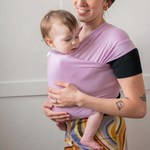 Lilac Baby Wrap | Soft Lavender Organic Baby Carrier