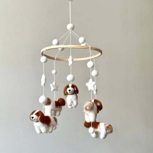 Spaniel Baby Mobile