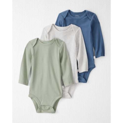 Baby 3-Pack Organic Cotton Rib Bodysuits - Little Planet | Carter's