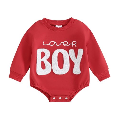 VISGOGO Newborn Infant Baby Boy Girls Oversized Romper Little Dude Sweater Onesie Coming Home Outfit Neutral Clothes