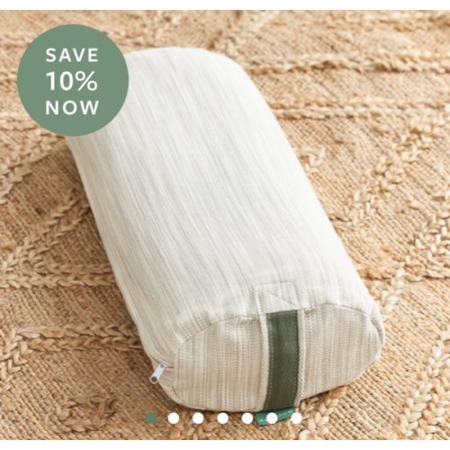 Organic Meditation Yoga Bolster | Avocado Green Mattress