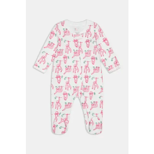 Infant Sleepy Sloth Zipper Footie