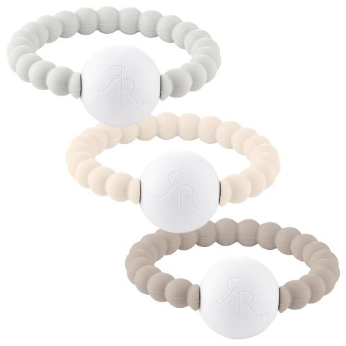 Ryan and Rose Cutie Teether Rattle (Pebble (3 Pack))