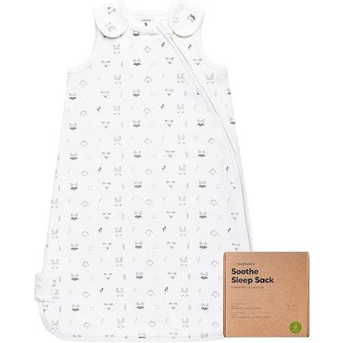 Organic Baby Sleep Sacks, 100% Cotton - Soft & Breathable 0.5TOG Baby Wearable Blanket, Toddler Sleeping Sack 0-6 Months, Easy to Wear Transitional Swaddles for Newborns, Infants (S, KeaStory)