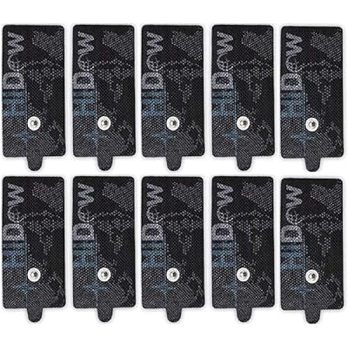 HiDow 5 Pair Snap on TENS Unit Stim Electrodes Pads | Premium Quality Electrode Pads for Hi-Dow Compatible with Any TENS EMS Units 3.5m Snap on