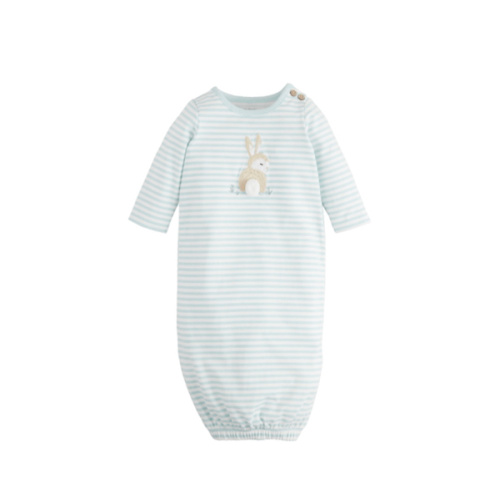 Blue Stripe Bunny Gown for Babies | Ideal Easter Outfit