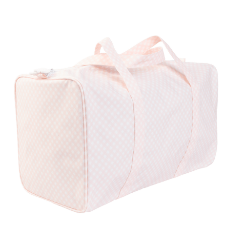 The Duffle Bag in Pink Gingham
