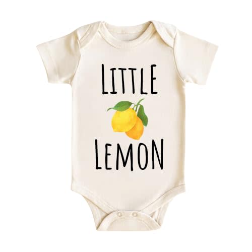 Little Lemon Baby Bodysuit for Boys Girls, Fruit Infant Outfit, Newborn Gift
