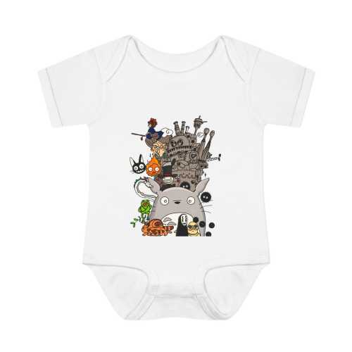 Infant Baby Rib Bodysuit, Ghibli movies sketch graphic t onesie, Fall Fashion, Spirited Away, Catbus, baby shower idea, cute anime shirt