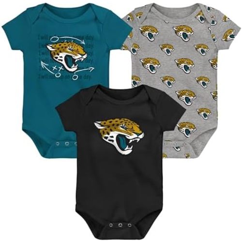 Outerstuff Newborn & Infant NFL Team Starter 3-Pack Bodysuit Set